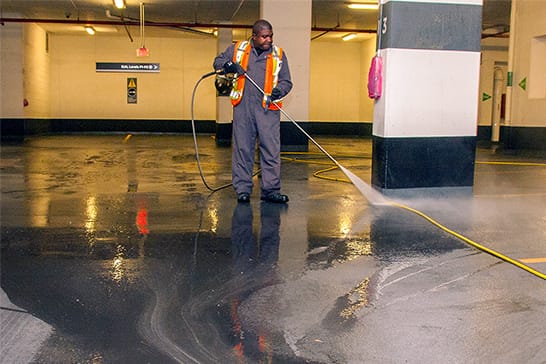 Parking Lot Pressure Washing